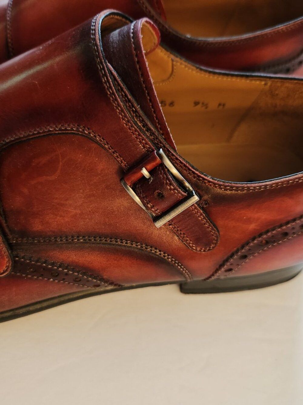 Other blue Sole men's leather dress shoes size:9.5 made in Spain Size US 9.5 / EU 42-43 - 5 Thumbnail