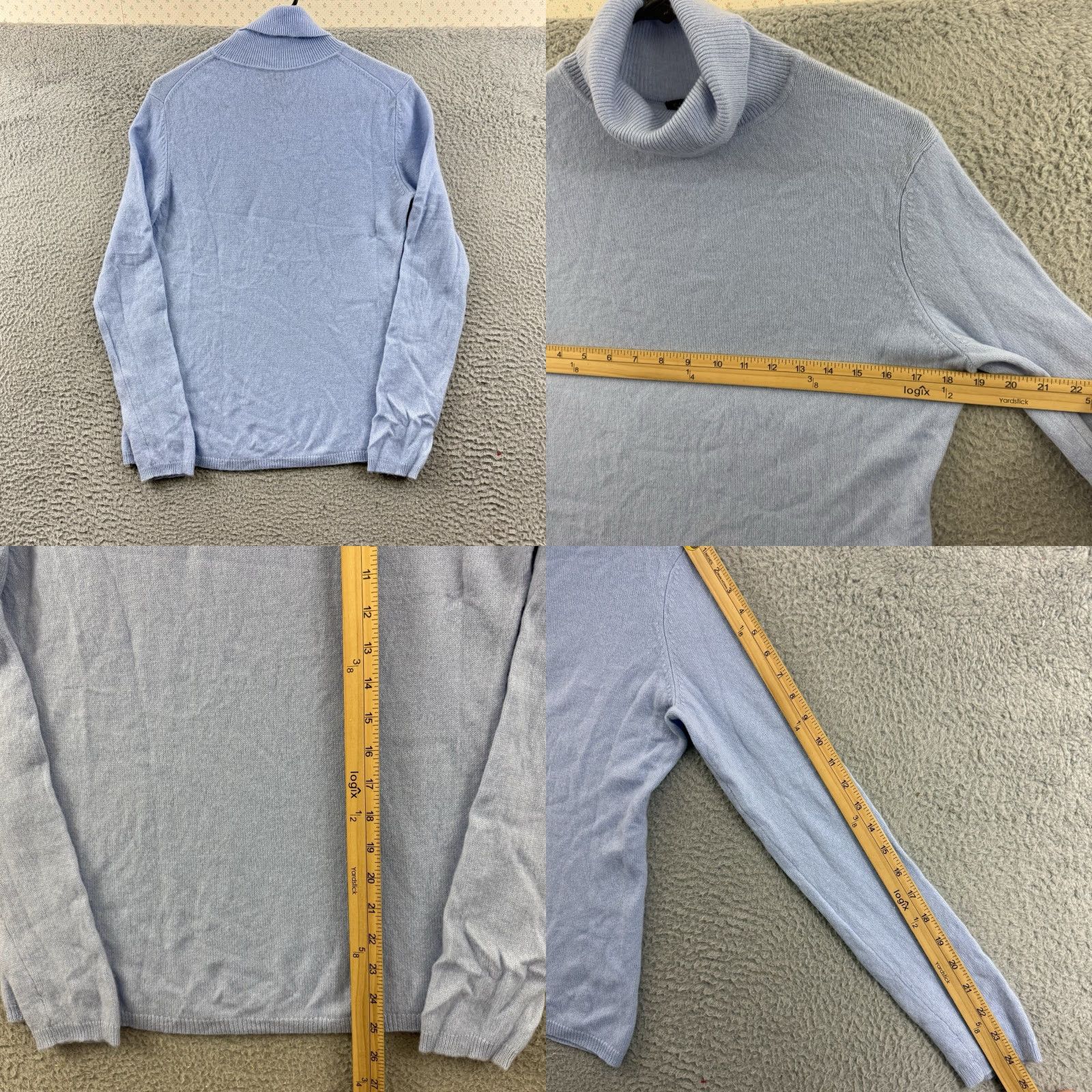 Vintage VINTAGE Cashmere Charter Club Luxury Sweater Women’s Medium Blue Knit Turtleneck Preppy Size M / US 6-8 / IT 42-44 - 8 Thumbnail