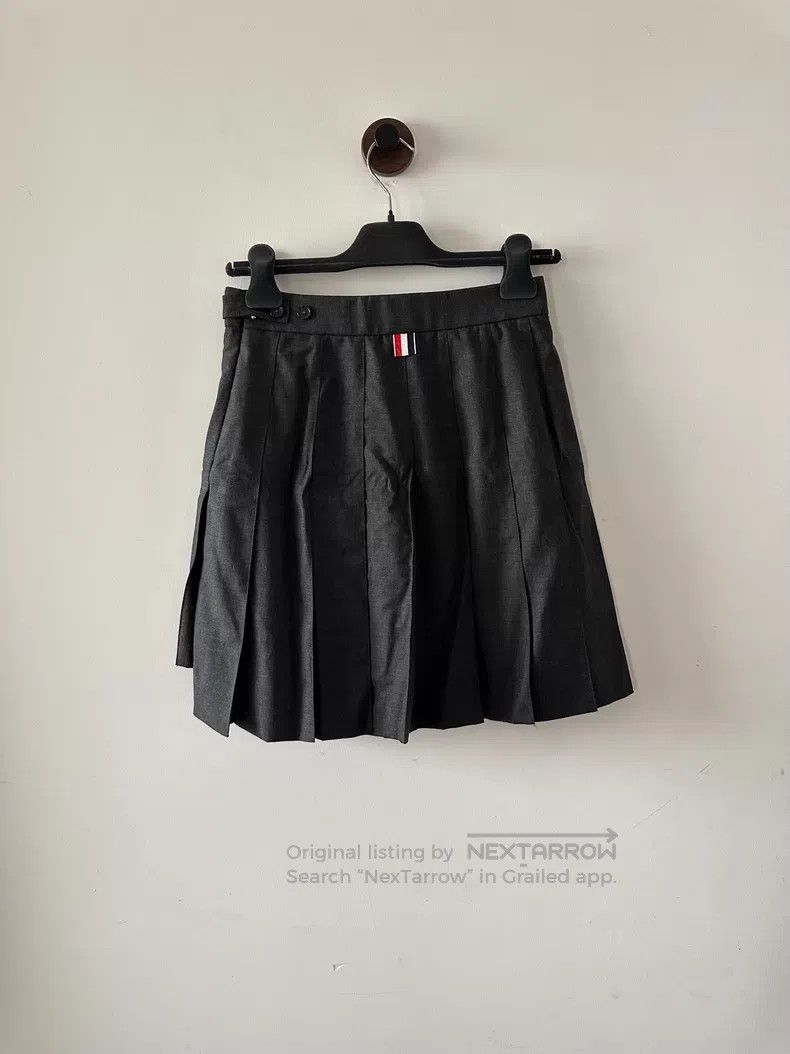 Thom Browne Thom Browne Dark gray wool pleated skirt Size 24" / US 00 / IT 34 - 2 Thumbnail