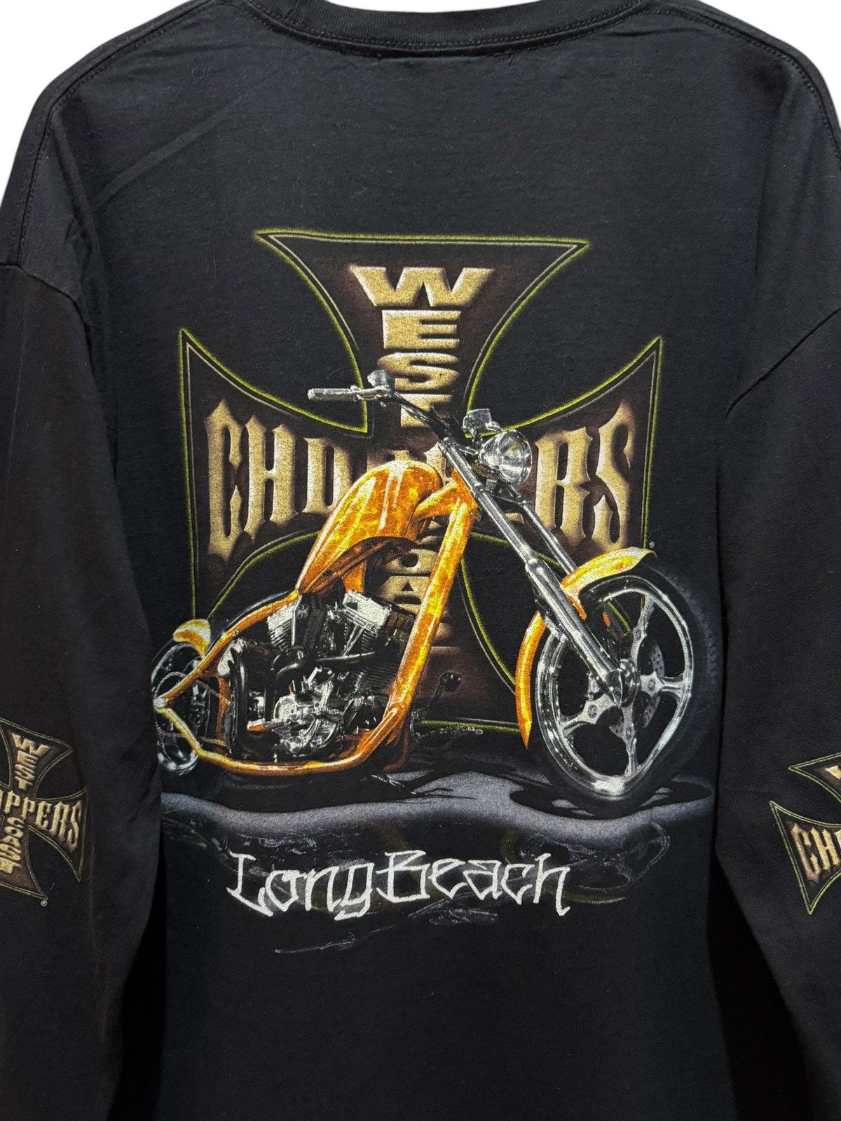 West Coast Choppers Vintage West Cost Chopper Long Beach Long Sleeve Tshirt Size US XL / EU 56 / 4 - 7 Thumbnail
