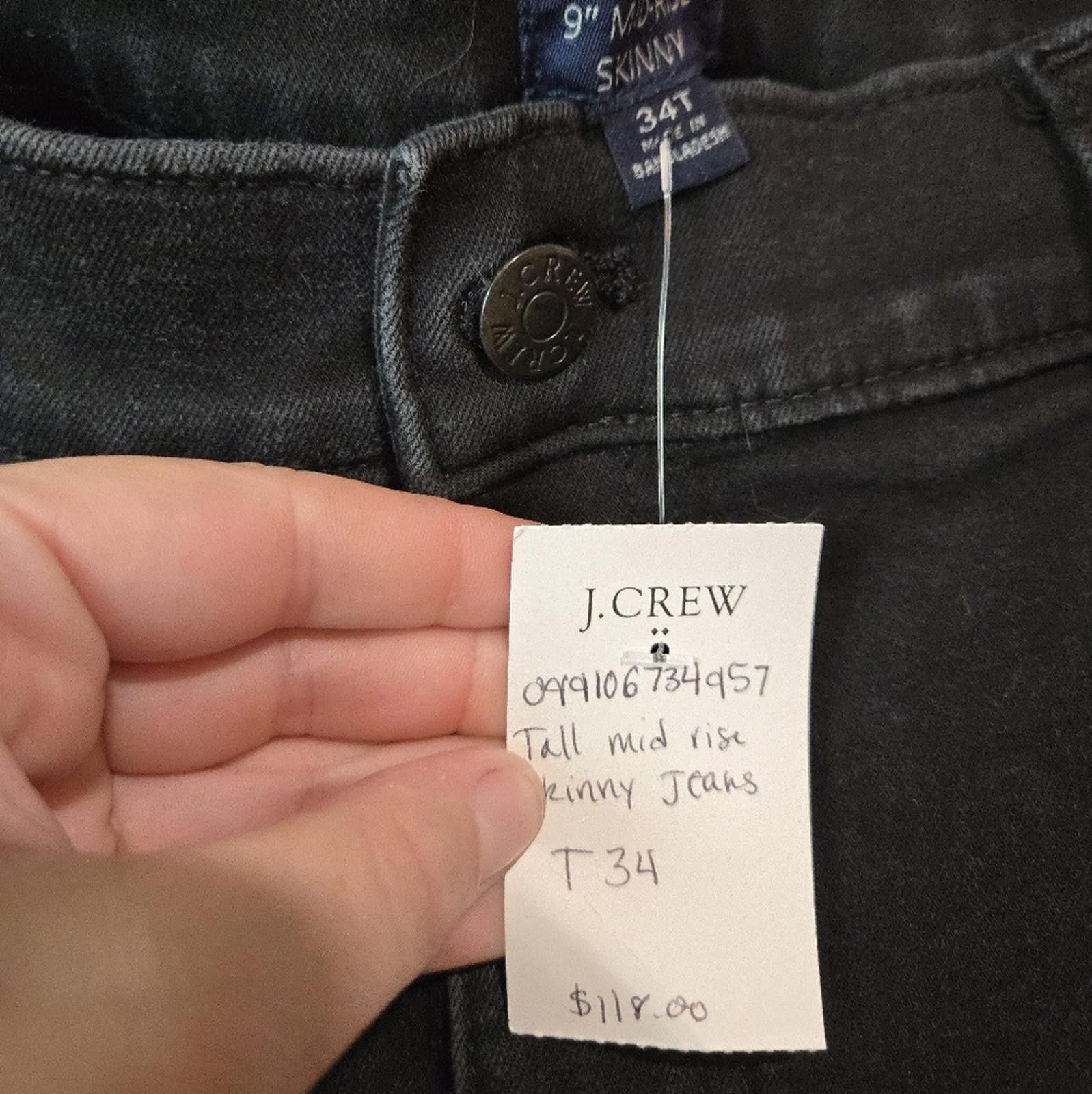 J.Crew J Crew 9" Mid Rise Skinny Jean Size 30" / US 8 / IT 44 - 5 Thumbnail
