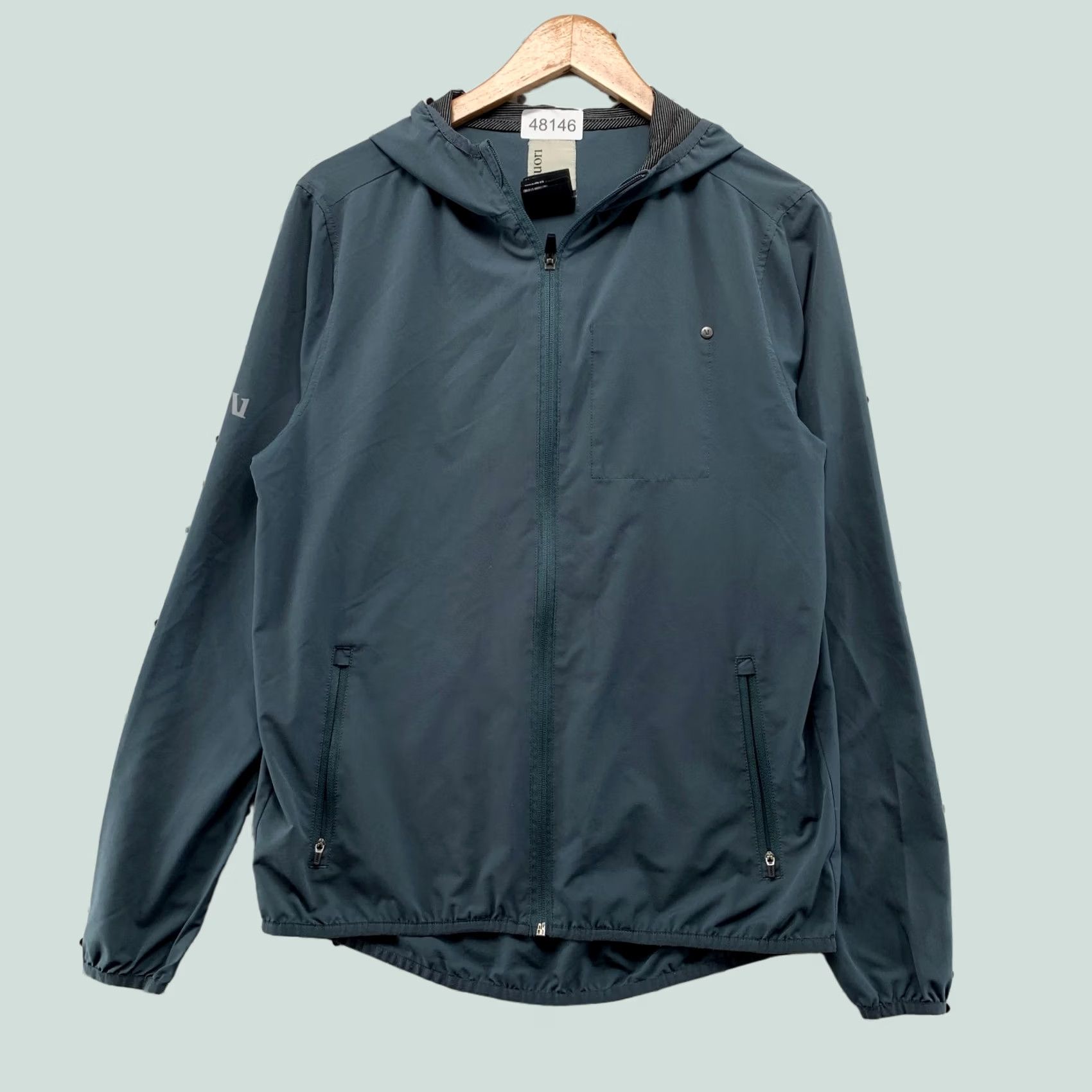 Vuori Vuori Windbreaker Jacket Mens Small Blue Outdoor Trainer Shell Lightweight Size US S / EU 44-46 / 1 - 1 Thumbnail