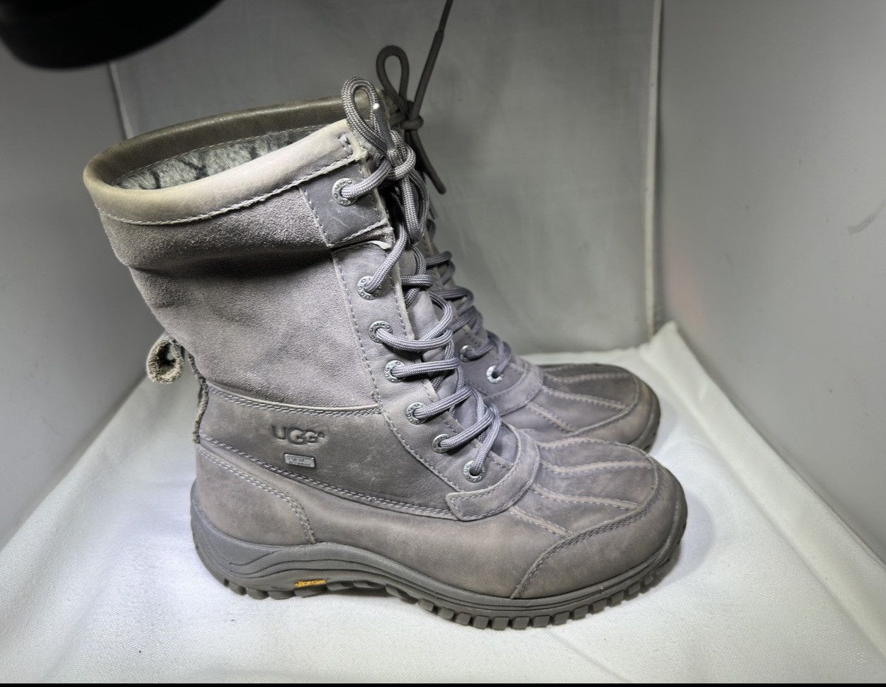 Ugg PreOwned UGG Women's 7 Adirondack Grey Boots II Luxe Quilt Size US 7 / IT 37 - 3 Thumbnail