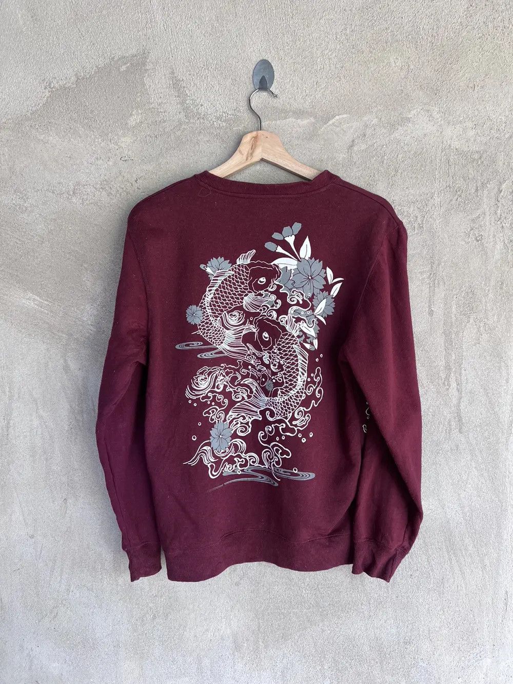 Japanese Brand Sukajan Koi Fish Sweatshirt Size US S / EU 44-46 / 1 - 5 Thumbnail