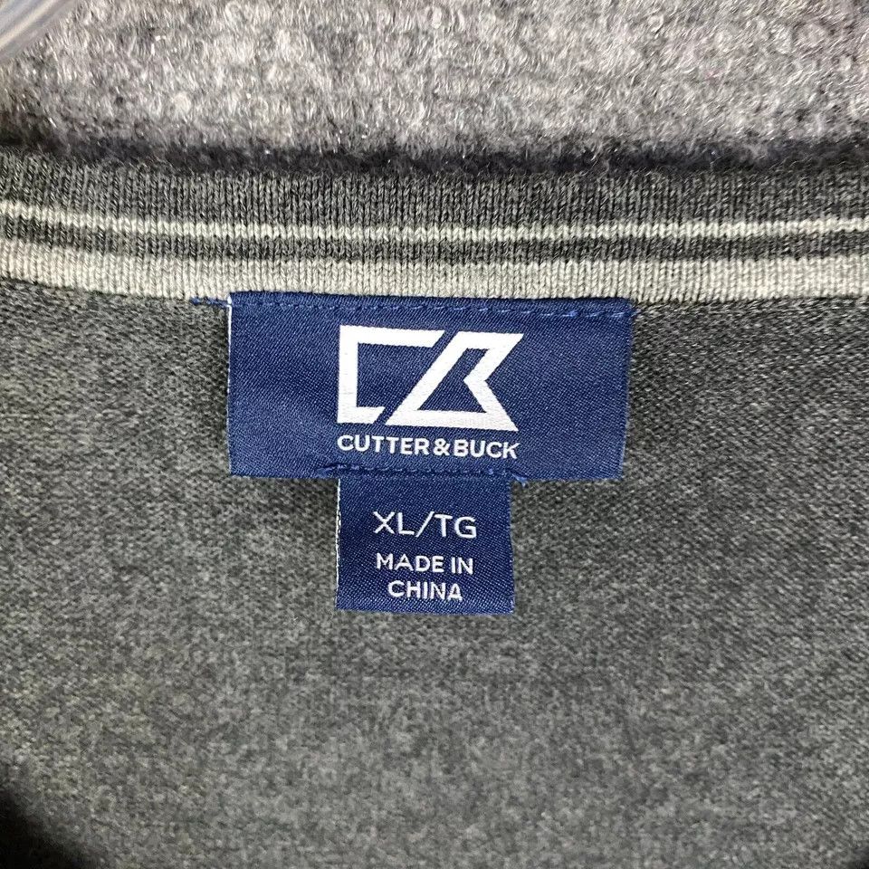 Cutter & Buck Cutter & Buck Sweater Men's XL Pullover Cotton Blend V-Neck Size US XL / EU 56 / 4 - 4 Thumbnail