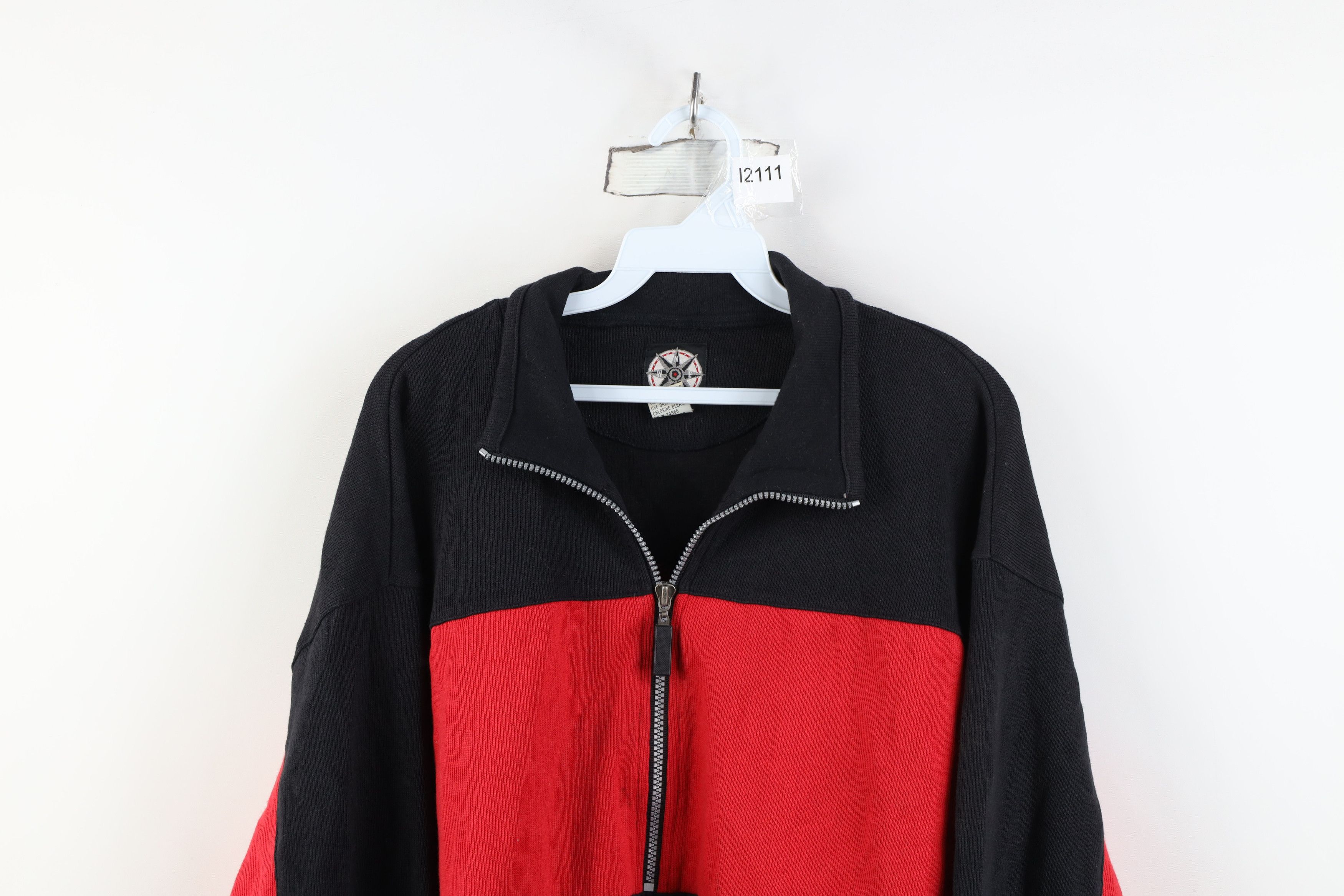 Marlboro Vintage 90s Marlboro Ribbed Knit Half Zip Pullover Sweater Size US XL / EU 56 / 4 - 2 Thumbnail