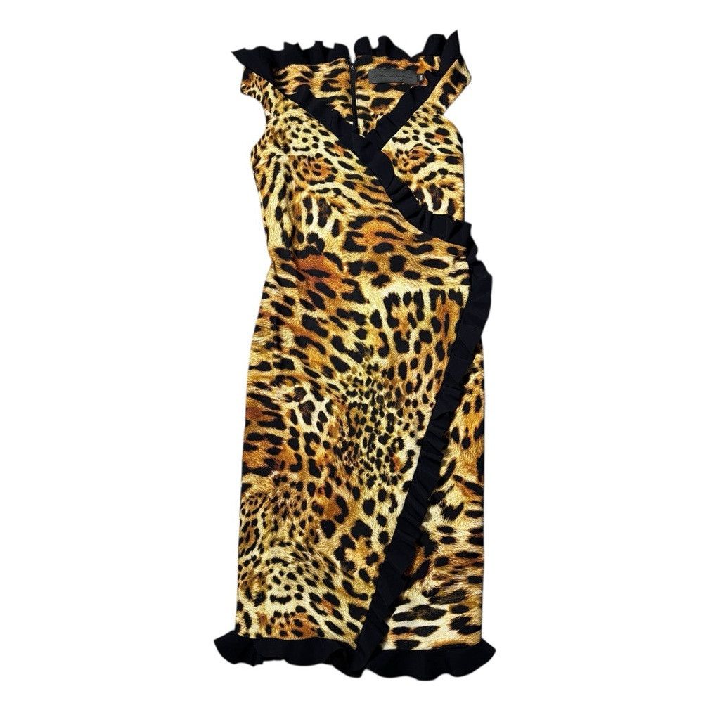 Other Greta Constantine Animal Print Ruffle Detail Off Shoulder D Size M / US 6-8 / IT 42-44 - 4 Thumbnail