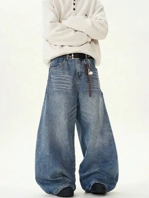 Japanese Brand VIntage RETRO 90s baggy denim jeans Size US 30 / EU 46 - 3 Thumbnail