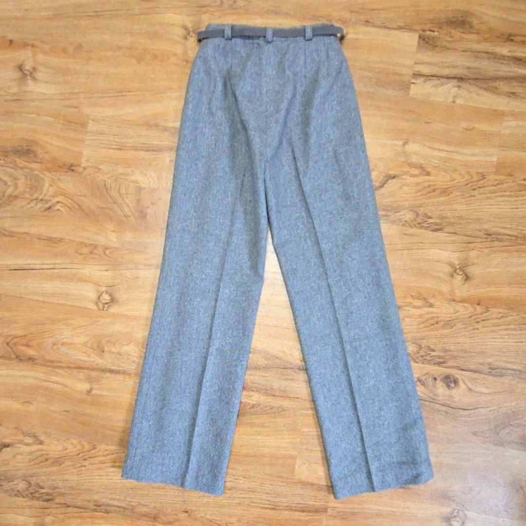 Vintage Vintage Wool Trousers Gray Womens 2 Juniors 7/8 Pants Size 26" / US 2 / IT 38 - 6 Thumbnail