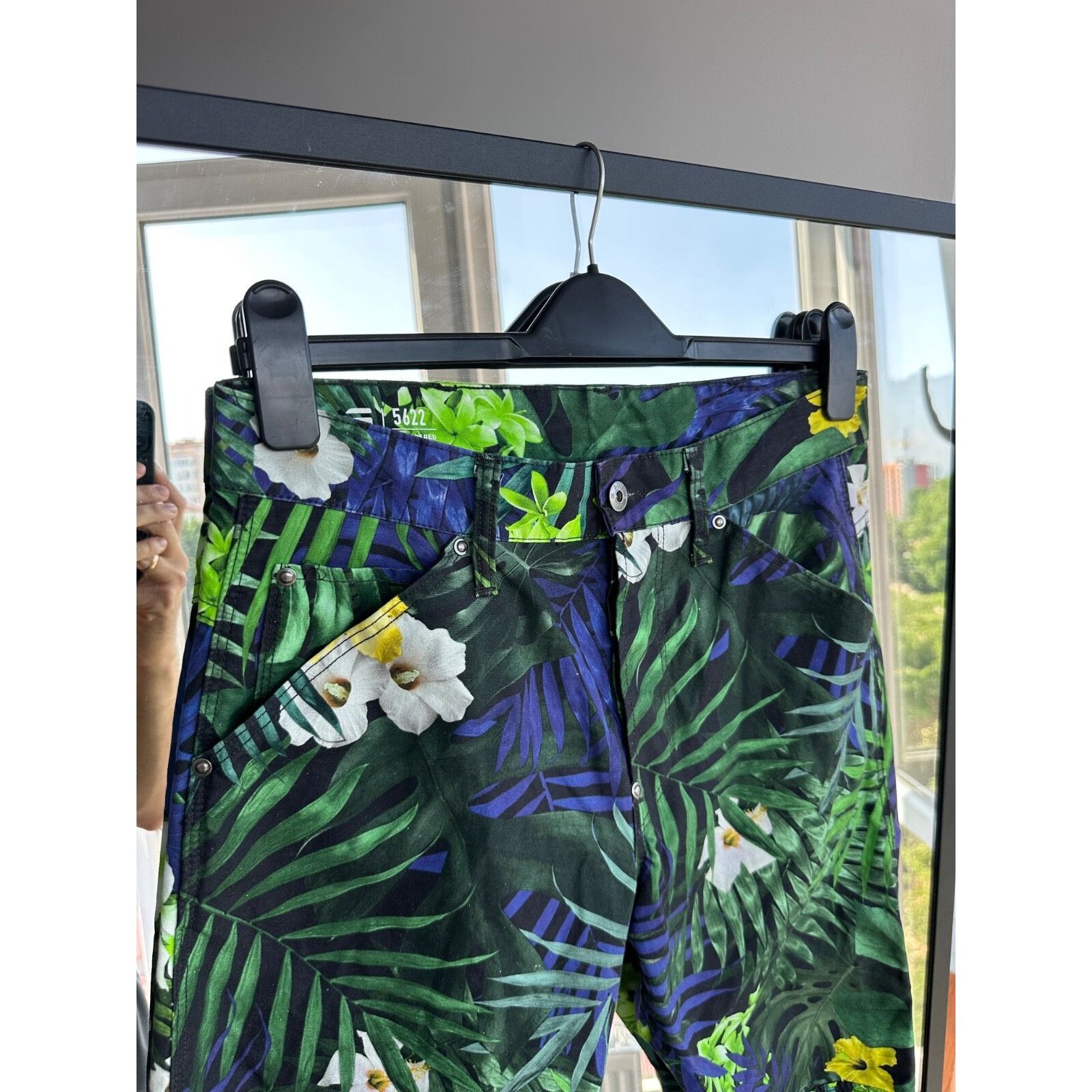 G-Star G Star Raw 5622 3D Tapered COJ Floral All Over Print Pants S Size US 29 - 4 Thumbnail