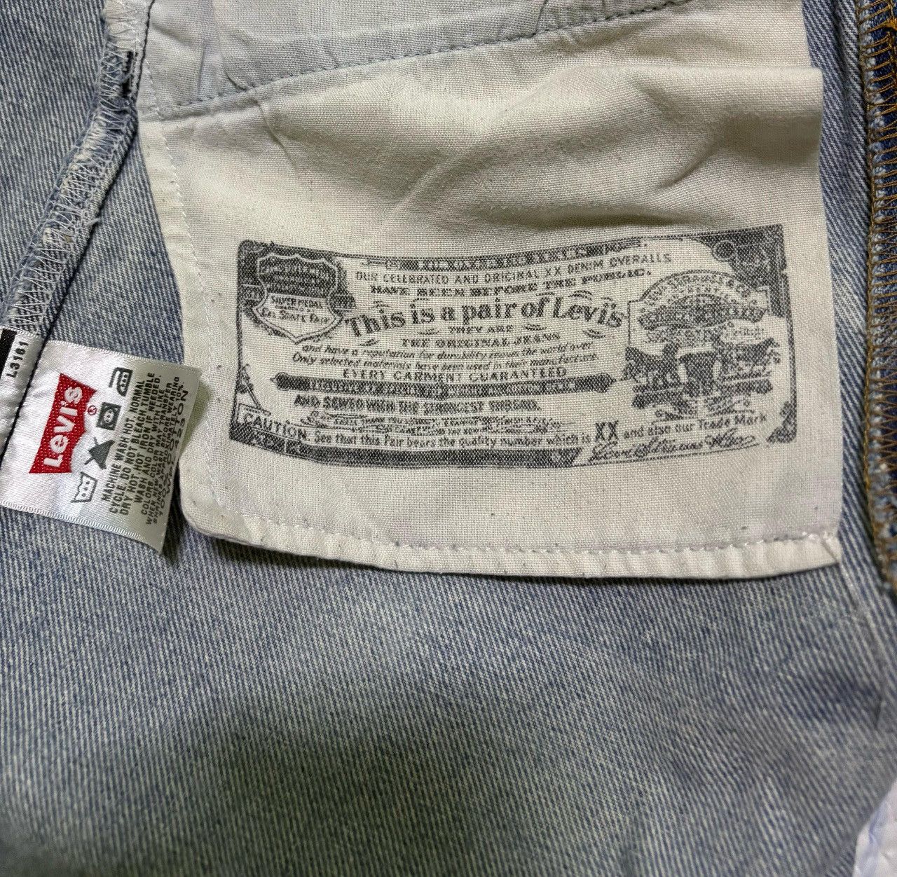 Levi's × Levi's Vintage Clothing Levis 501 Distressed Denim Pant Size US 32 / EU 48 - 19 Thumbnail