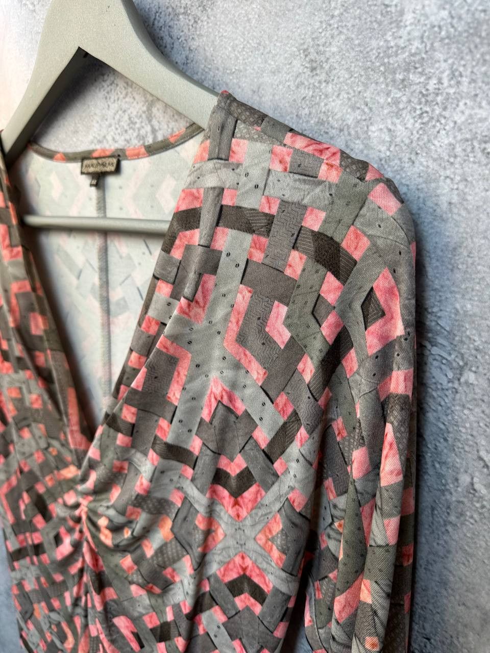 Designer × Vintage Maliparmi Midi Dress Vintage Madarma Geometric Print Dress Size M / US 6-8 / IT 42-44 - 6 Thumbnail