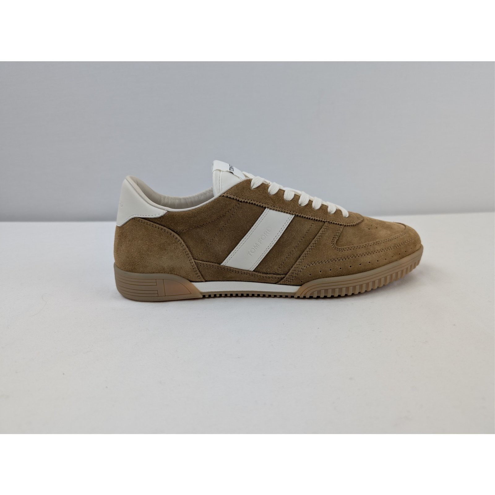 Tom Ford o1rshd1 Q:2 / Terence low-top sneakers in tan suede/white Size US 13 / EU 46 - 4 Thumbnail