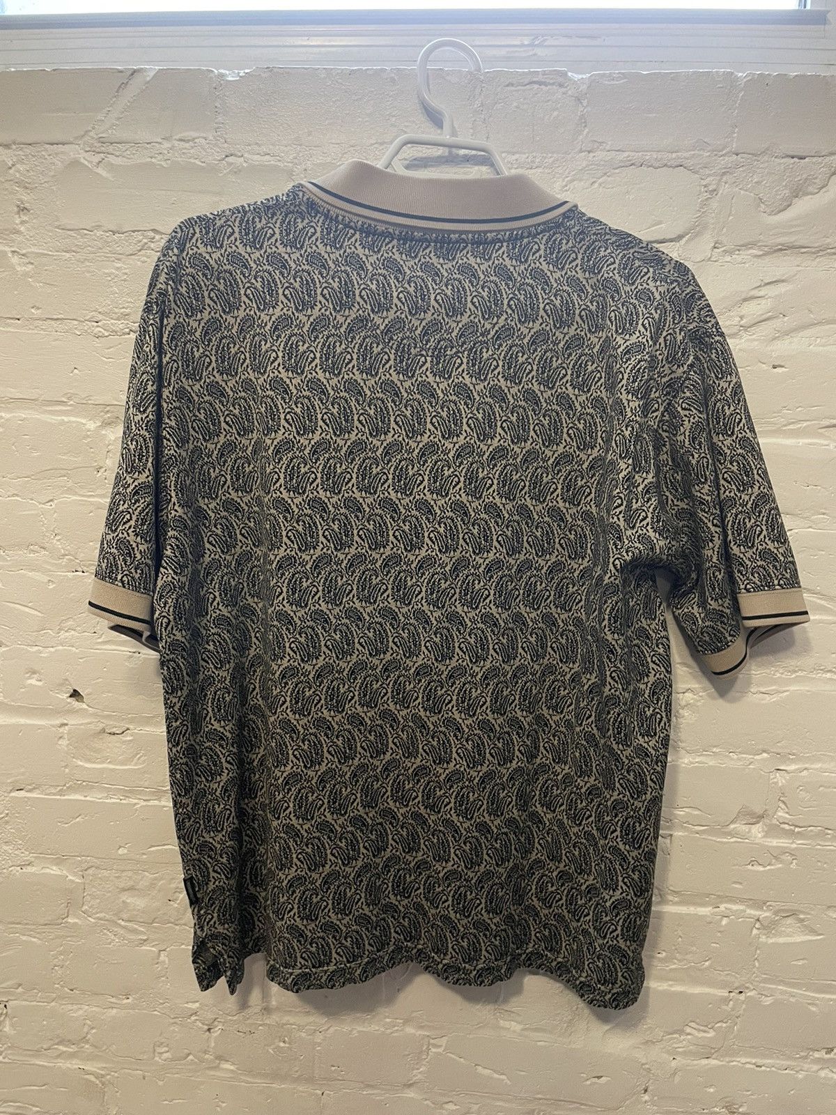 Denver Hayes Vintage Paisley Cotton Knit Polo Size US L / EU 52-54 / 3 - 2 Thumbnail