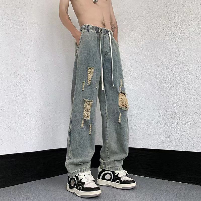 Japanese Brand × Vintage High Street Vintage Ripped Loose Jeans Size US 32 / EU 48 - 1 Thumbnail