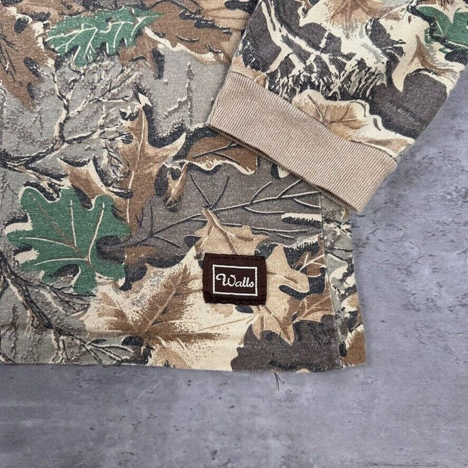 Vintage × Walls Vintage Walls Advantage Tree Leaf Camo Long Sleeve T Shirt Size US XXL / EU 58 / 5 - 2 Thumbnail