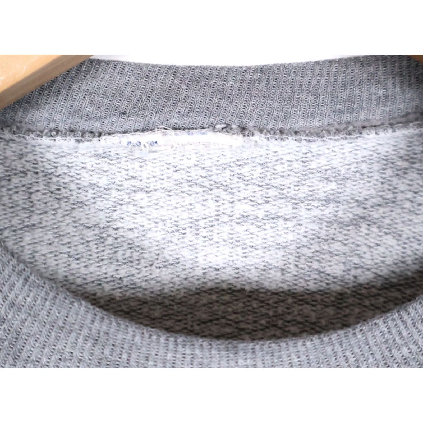 Vintage VINTAGE 90s Sweatshirt Mens Large Heather Gray Lightweight Pullover Crewneck Cotton Polyester Blank Regular Size US L / EU 52-54 / 3 - 3 Thumbnail