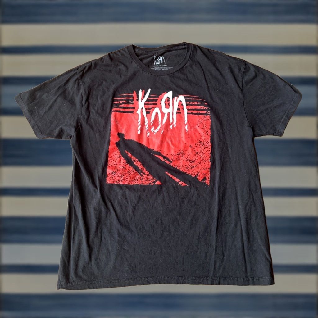Vintage Korn Shadow Man Tour Concert Band T-Shirt Men’s XL Black Graphic Short Sleeve Size US XL / EU 56 / 4 - 1 Thumbnail