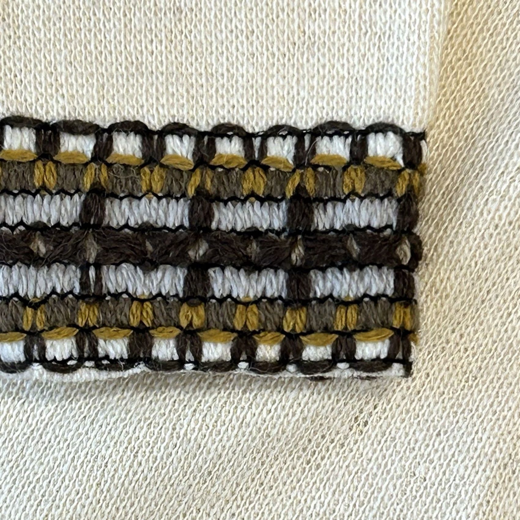 Vintage VINTAGE Unbranded Fair Isle Cardigan Clasp Sweater Women’s Medium Ivory Crew Neck Long Sleeve Wool Knit Classic Size M / US 6-8 / IT 42-44 - 3 Thumbnail