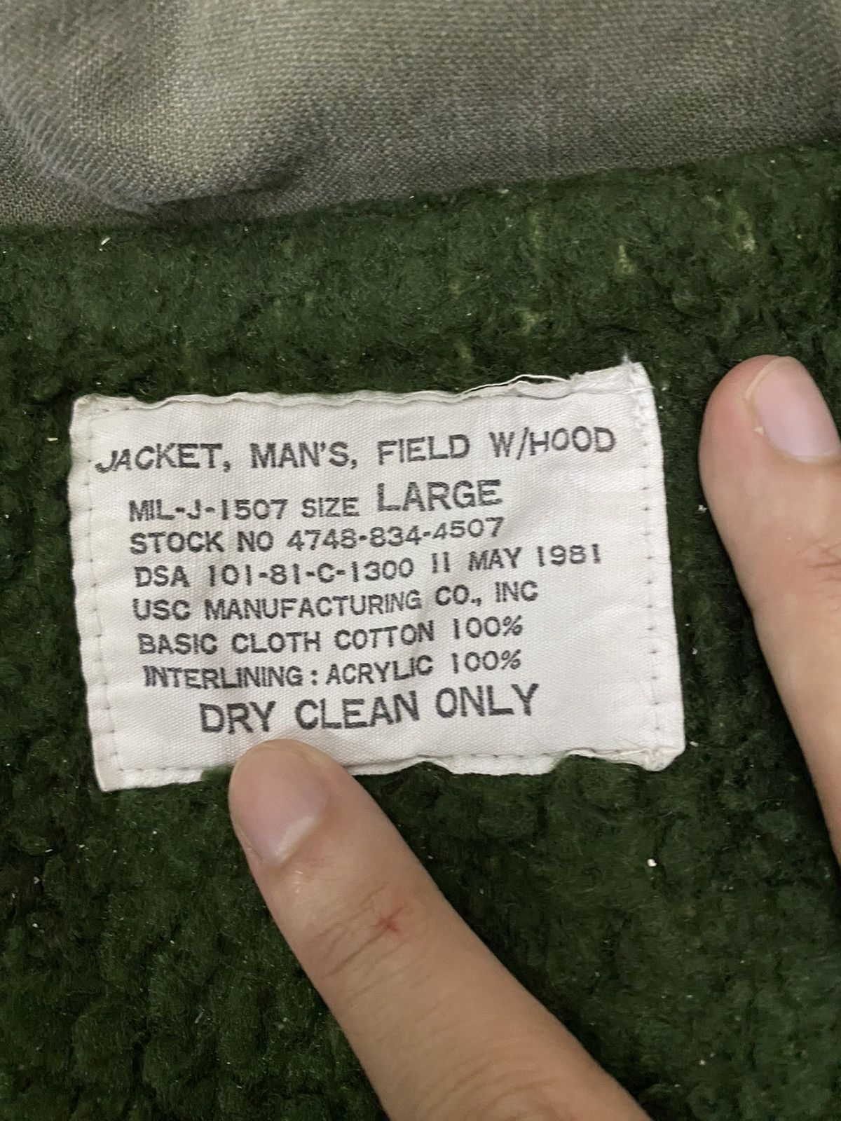 Japanese Brand Vintage 80” man field jacket with hood Size US L / EU 52-54 / 3 - 6 Thumbnail