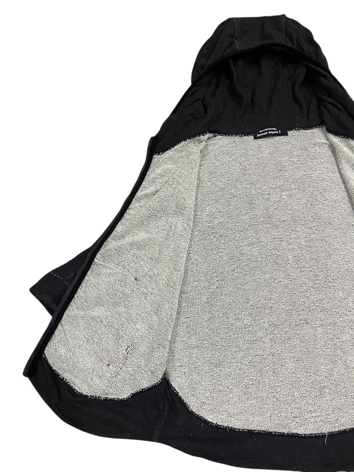 Issey Miyake Mercibeaucoup by issey miyake poncho style hoodie black Size L / US 10 / IT 46 - 9 Thumbnail