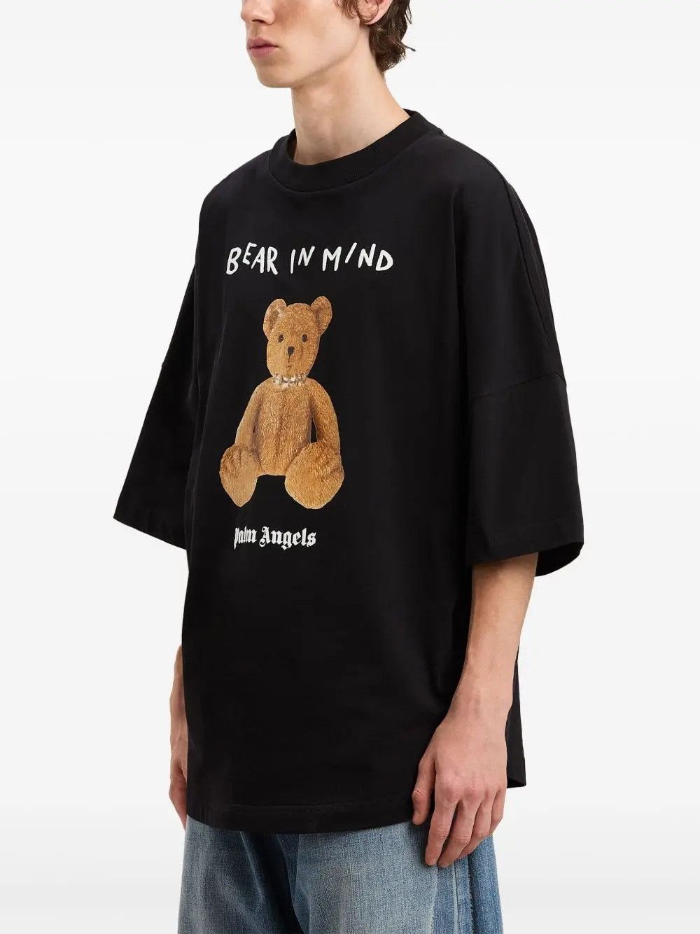 Palm Angels CC000021 Bear In Mind T-Shirt in Black Size US XXL / EU 58 / 5 - 2 Thumbnail