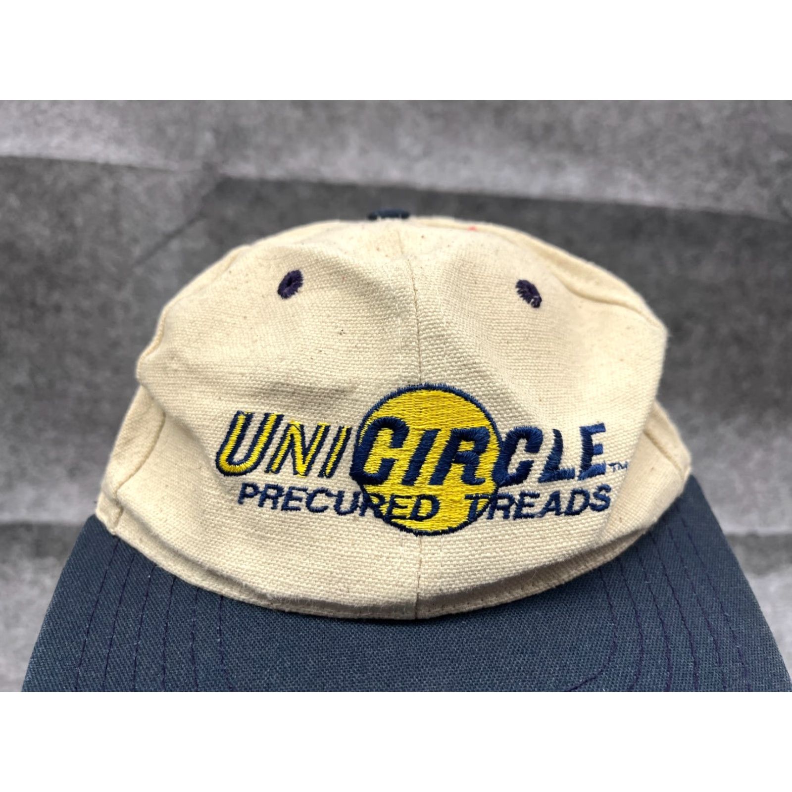 Vintage Goodyear Snapback Hat Cap Adult Small Ivory Cotton Lightweight Logo Mens Size ONE SIZE - 2 Thumbnail