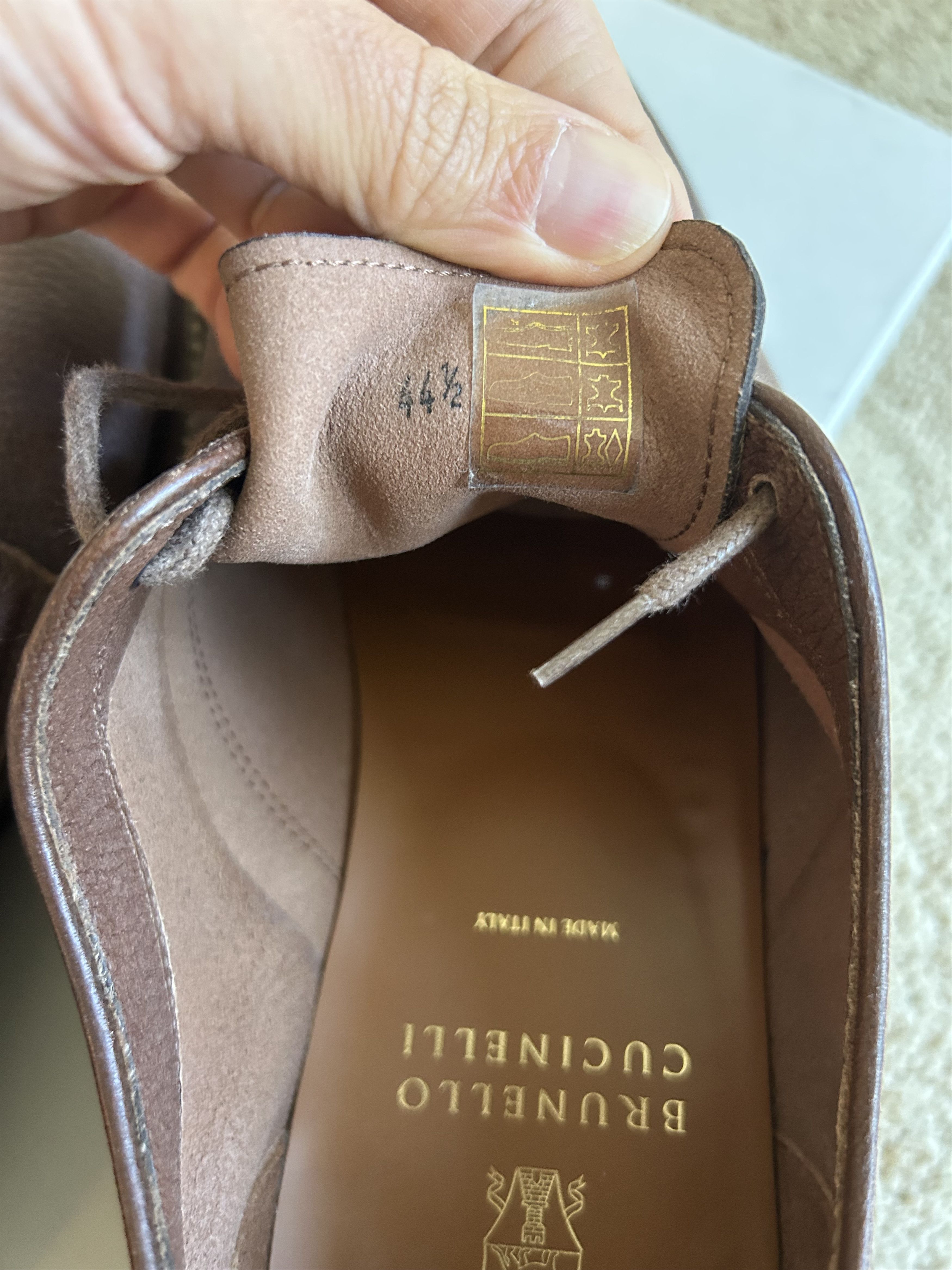 Brunello Cucinelli Brunello Cucinelli Brown Lace Up Derby Shoes Size US 11.5 / EU 44-45 - 7 Thumbnail