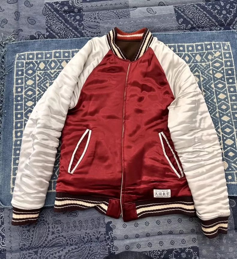 Wtaps Red and White Reversible Bomber Jacket- DMC Size US L / EU 52-54 / 3 - 1 Thumbnail