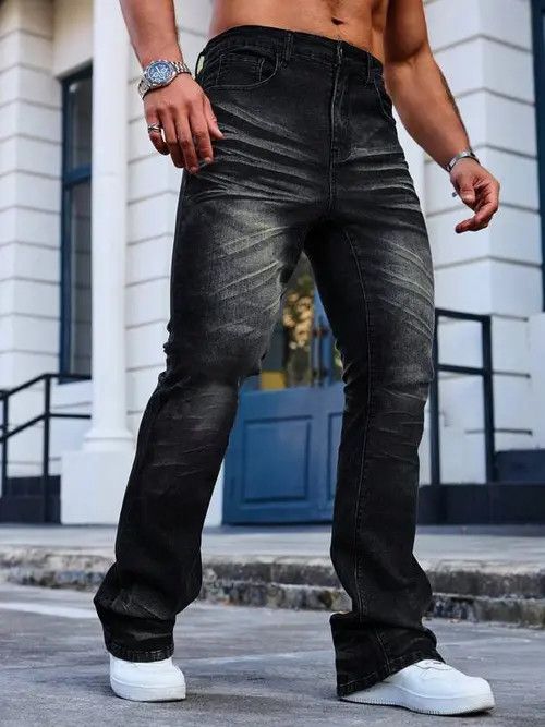 Jean × Vintage Flared skinny streetwear Y2K DRIP jeans Size US 30 / EU 46 - 4 Thumbnail
