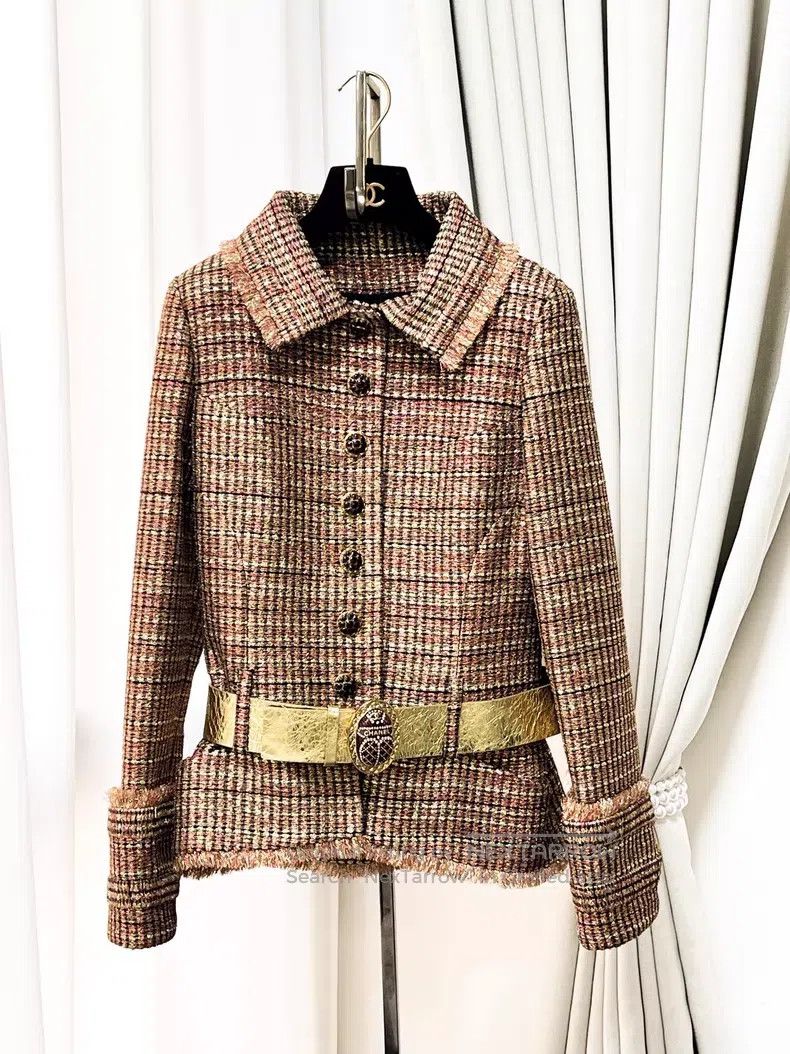 Chanel Chanel Long-sleeved braided jacket with tassel edge and go Size XS / US 0-2 / IT 36-38 - 1 Thumbnail