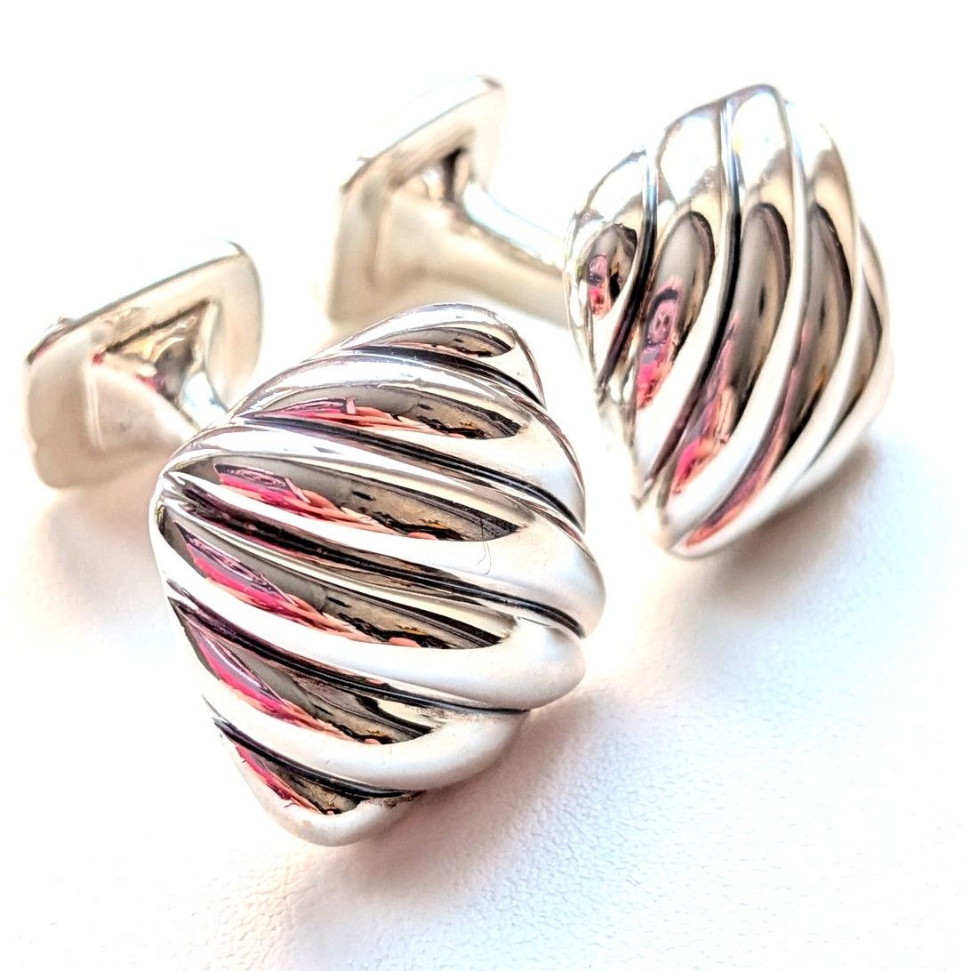 David Yurman David Yurman Square Cable Cufflinks in 925 Sterling Silver Size ONE SIZE - 1 Thumbnail