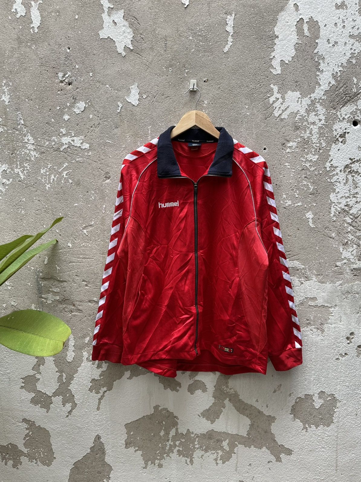 Hummel Vintage 90's Hummel Training Jaspo Jacket Size US L / EU 52-54 / 3 - 1 Thumbnail