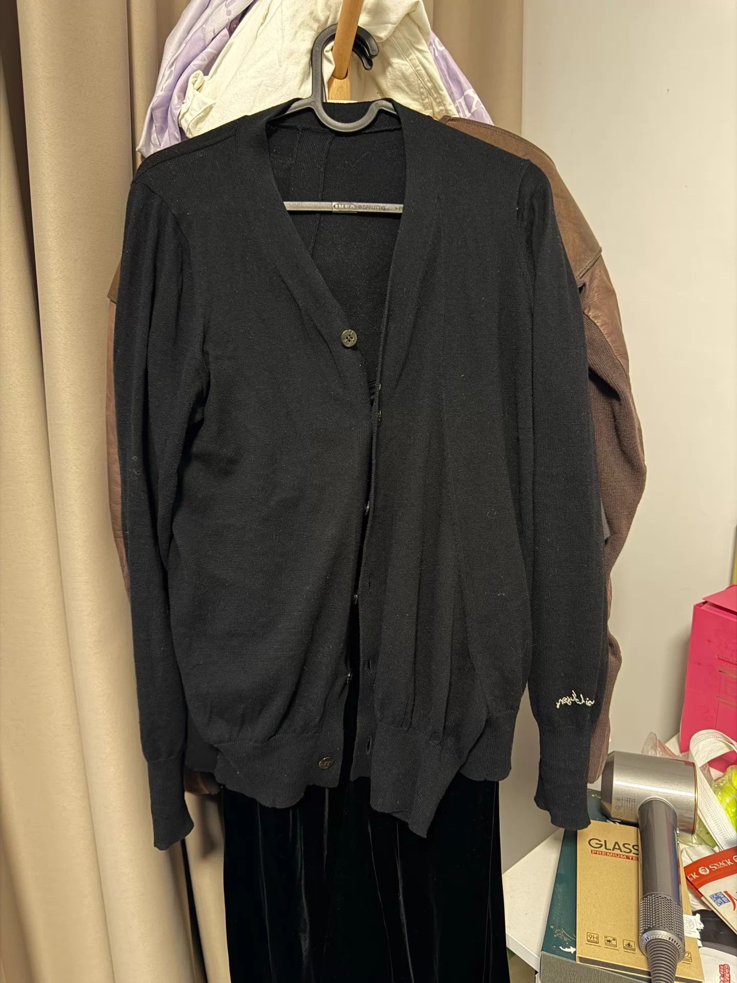 Yohji Yamamoto Yohji Yamamoto Regulation Black Knit Cardigan 2 Size US M / EU 48-50 / 2 - 1 Thumbnail