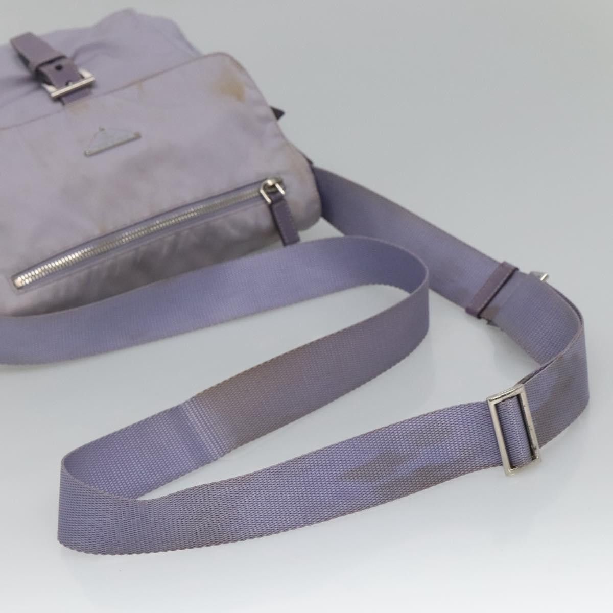 Prada PRADA Shoulder Bag Nylon Purple Silver Size ONE SIZE - 7 Thumbnail