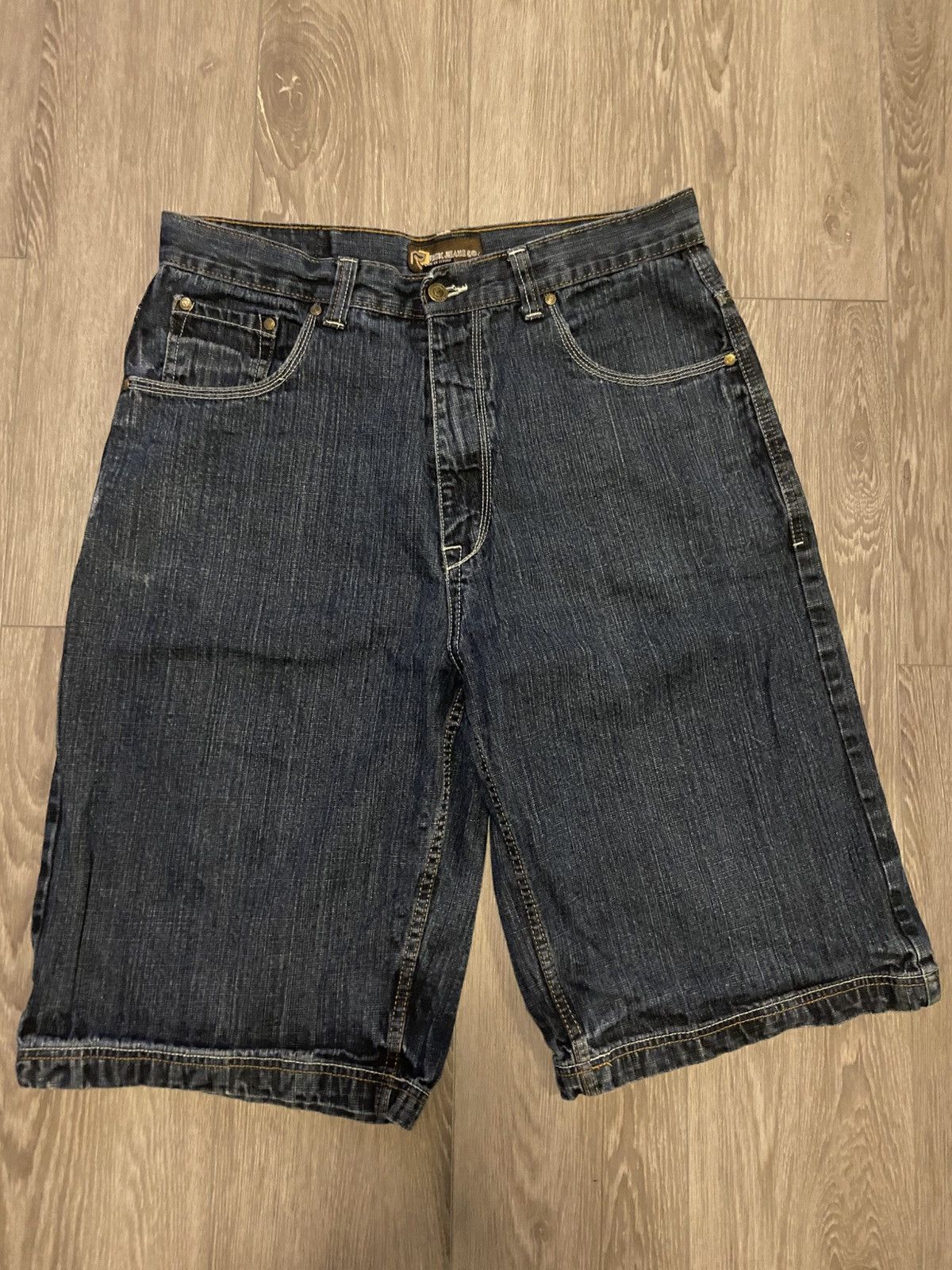 Evisu × Japanese Brand × Vintage Baggy Denim Shorts Jorts Evisu