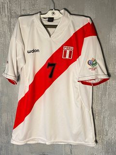 Rare Vintage 1994 Universitario Long Sleeve Soccer Jersey Calvo Peru