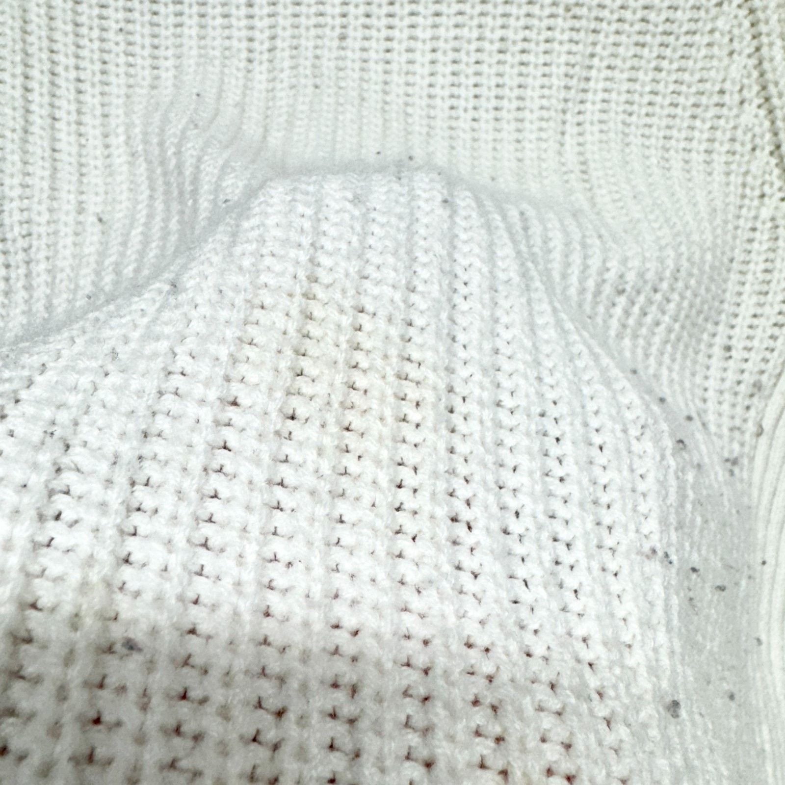 Other Suzy Shier Sweater Cream Knit Long Sleeve Turtleneck Slit Size S / US 4 / IT 40 - 4 Thumbnail