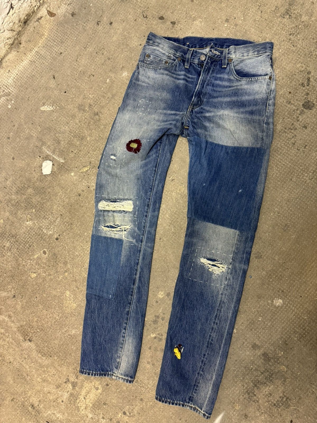Levi's Vintage Clothing Levi’s Flower Denim Size US 32 / EU 48 - 2 Thumbnail