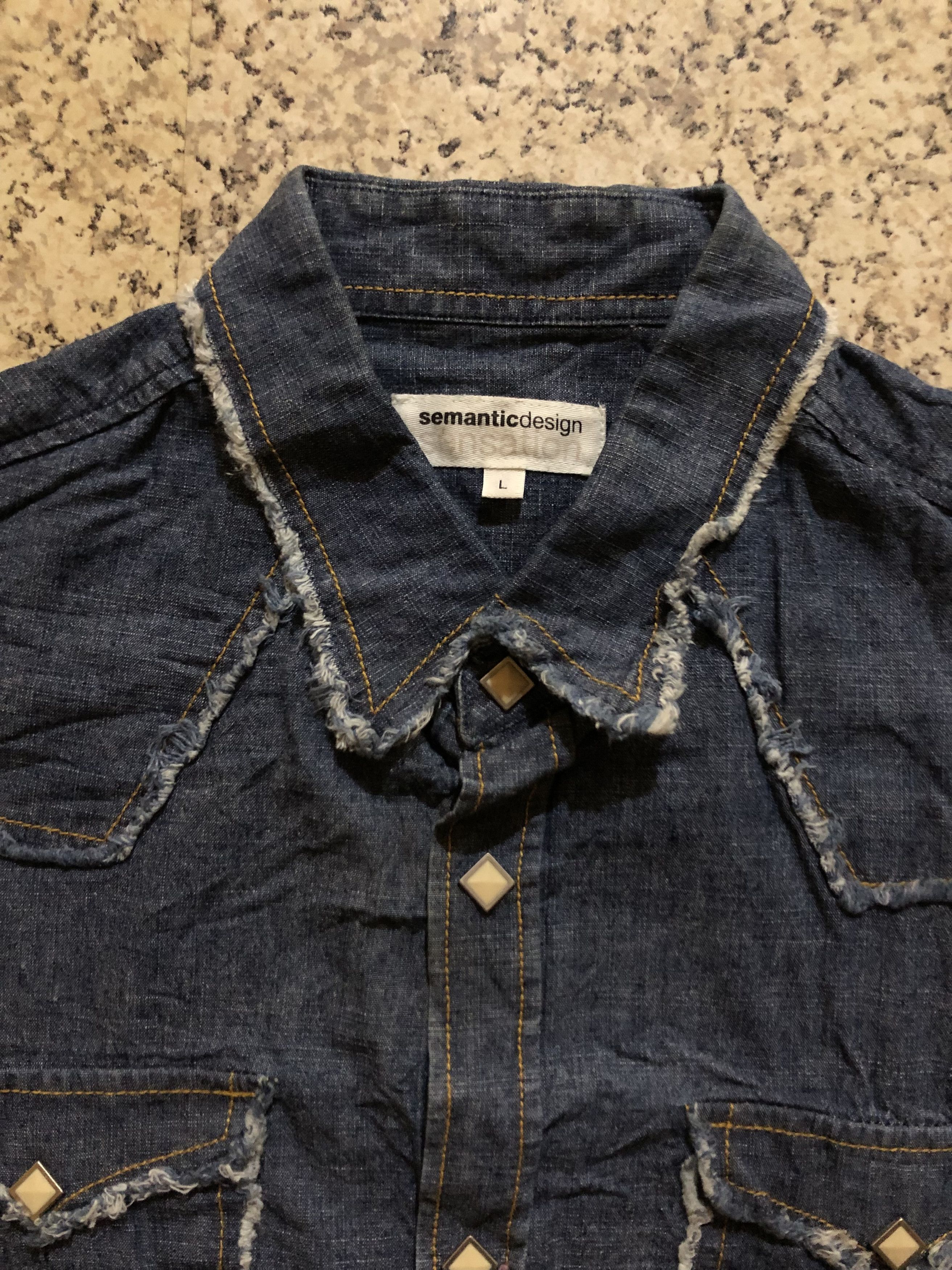 semanticdesign Semantic Design Denim Vest Like Lgb Seditionaries if6was9 Size US M / EU 48-50 / 2 - 2 Thumbnail
