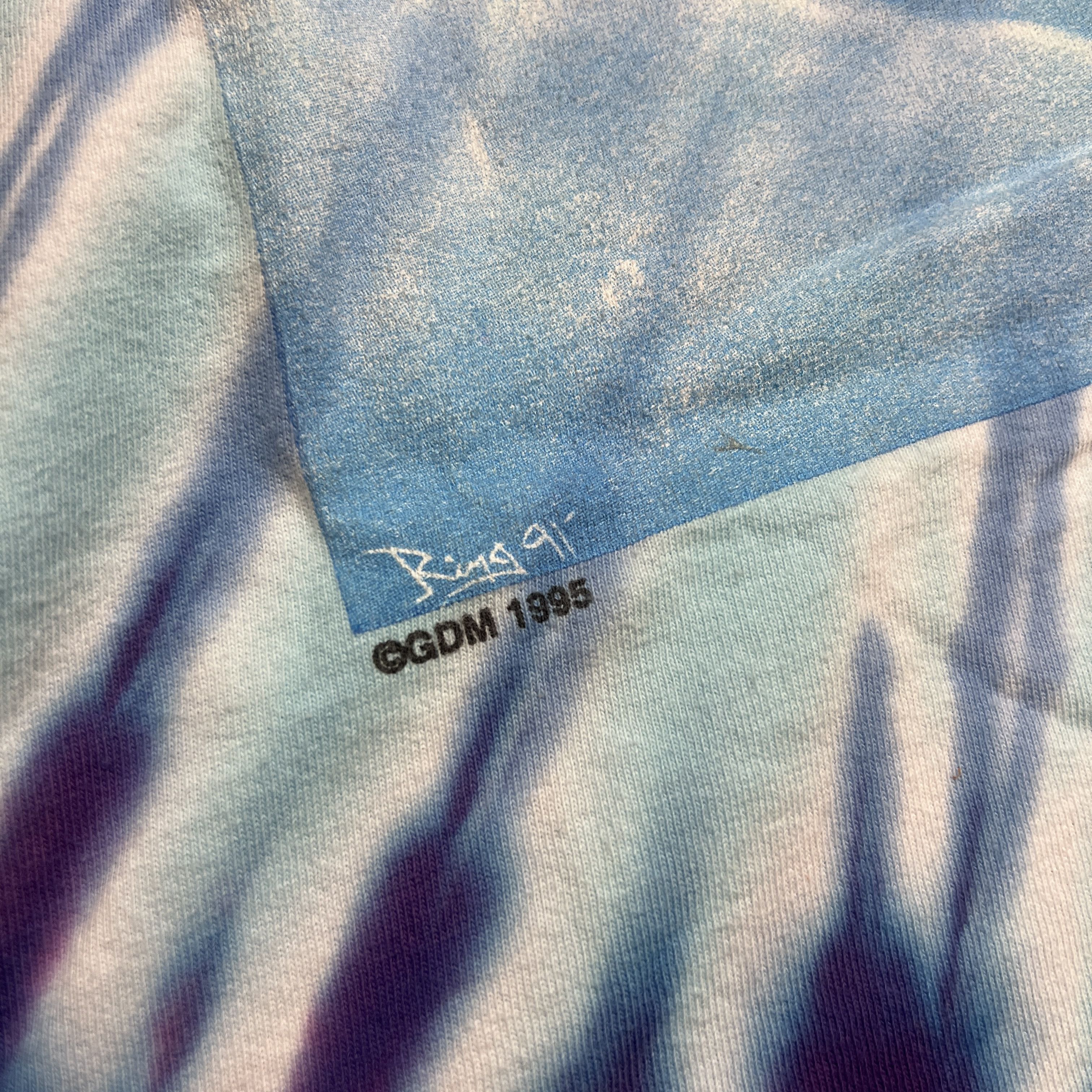 Grateful Dead × Vintage 1995 Grateful Dead Skiing Skeleton Promo Tie Dye Tee Size US XL / EU 56 / 4 - 6 Thumbnail