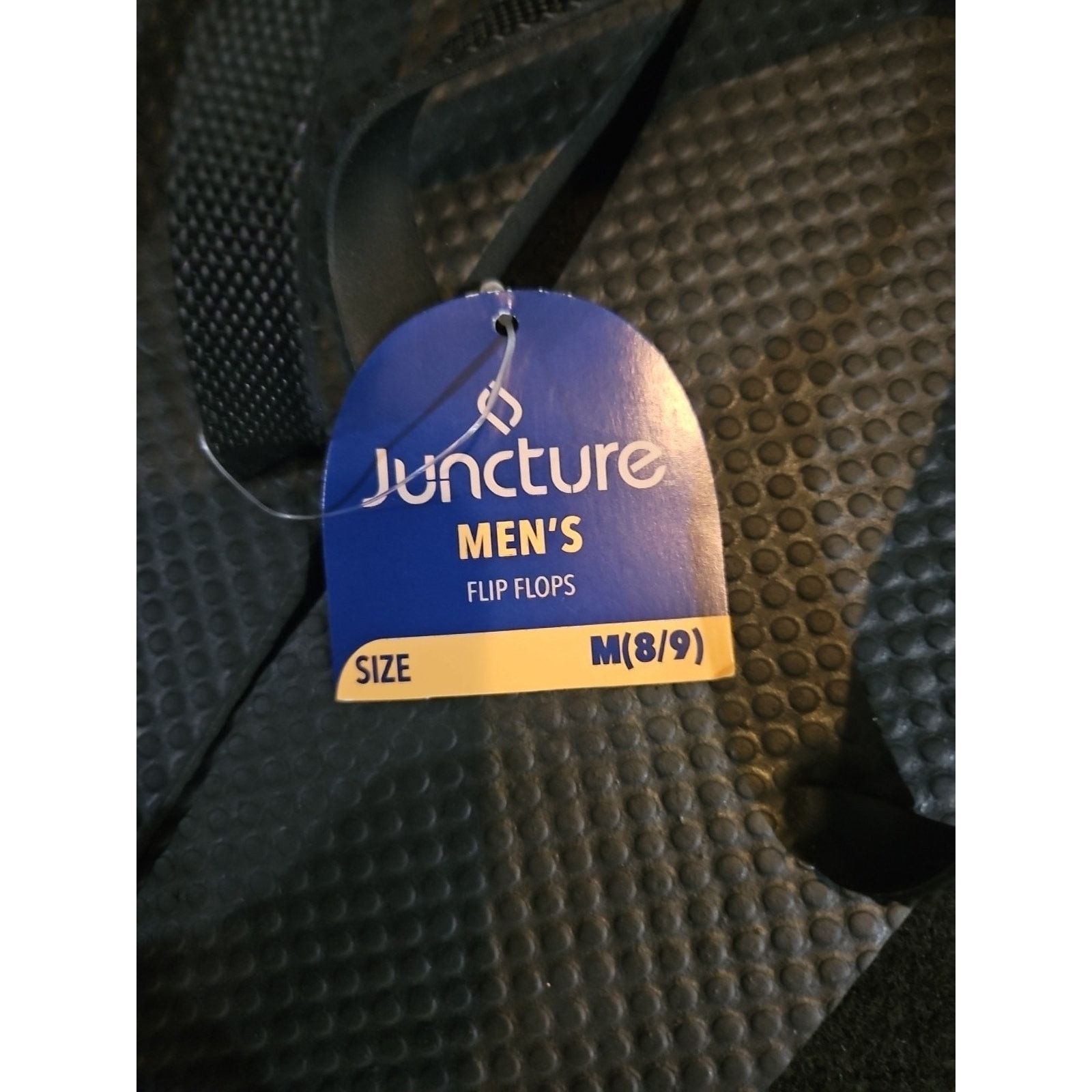 Other Juncture Men's Medium Size 8/9 Black Flip Flops Size US 9 / EU 42 - 3 Thumbnail