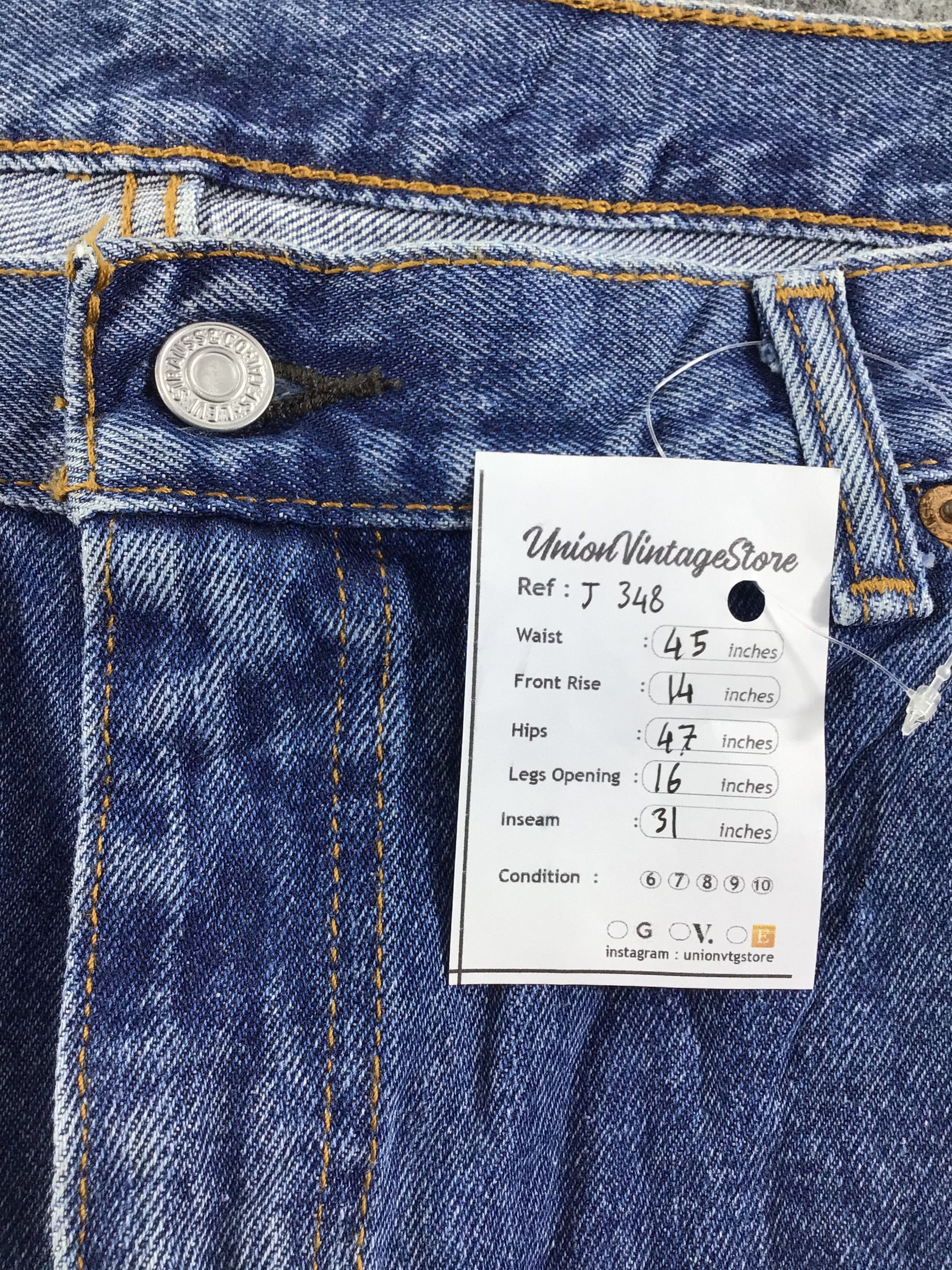 Levi's W45 NWT Vintage Levis 505 Jeans-J348 Size US 44 / EU 60 - 12 Thumbnail