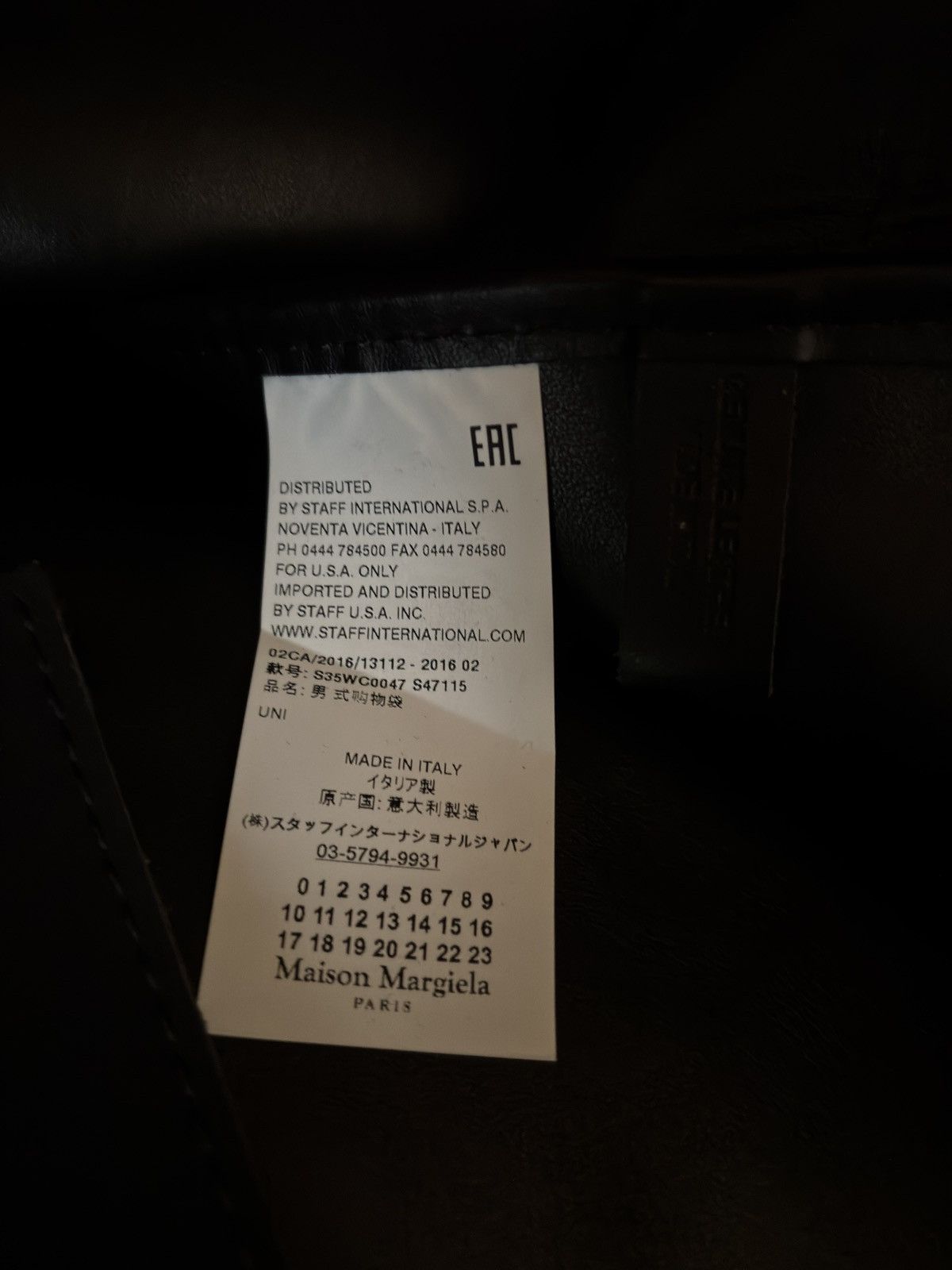Maison Margiela SS16 Maison Margiela Black XXL Tote/Shoulder Bag Size ONE SIZE - 10 Thumbnail