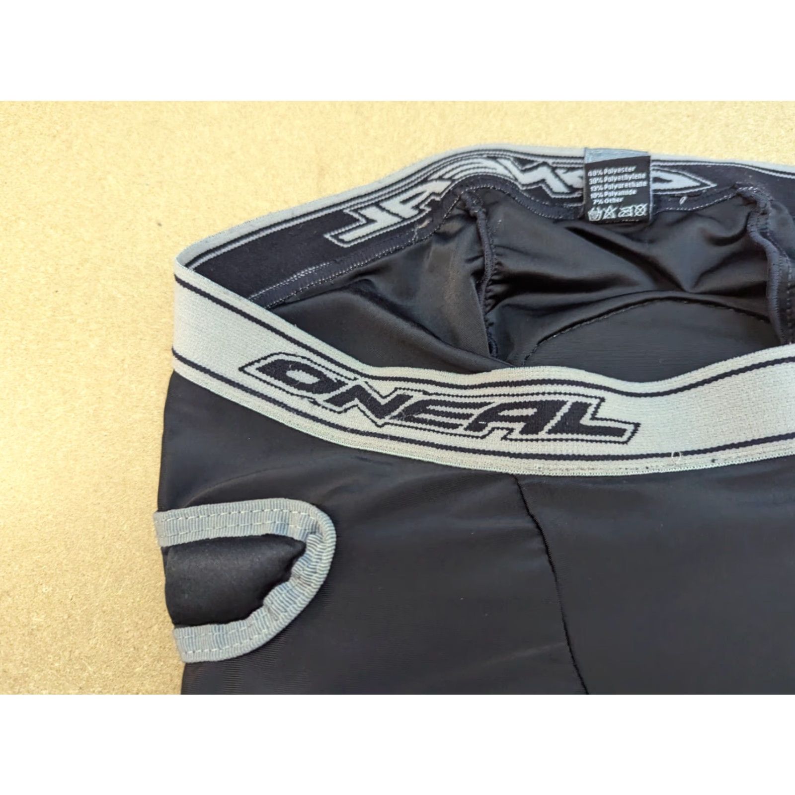 O'Neill O'Neal MX Shorts Size L Black Sports Padded Motorcross MTB Protectors Off-Road Mens Regular Elastic Waist Quick Dry Lightweight Size US 33 - 6 Thumbnail