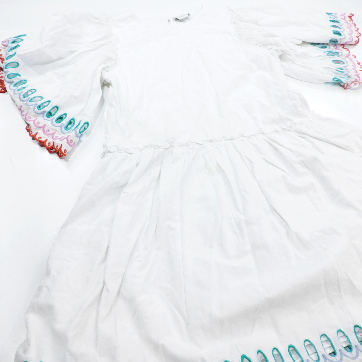 Stella McCartney STELLA MCCARTNEY KIDS SCALLOPED COTTON DRESS Size M / US 6-8 / IT 42-44 - 5 Thumbnail