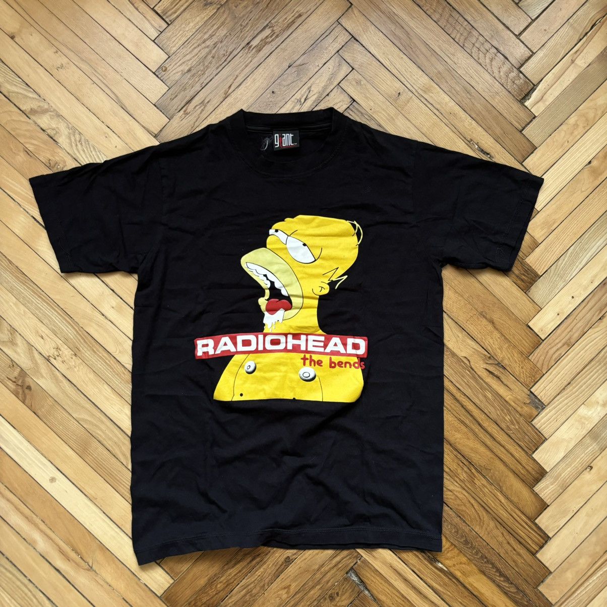 Rare Vintage Radiohead Simpson T-Shirt Giant Tag