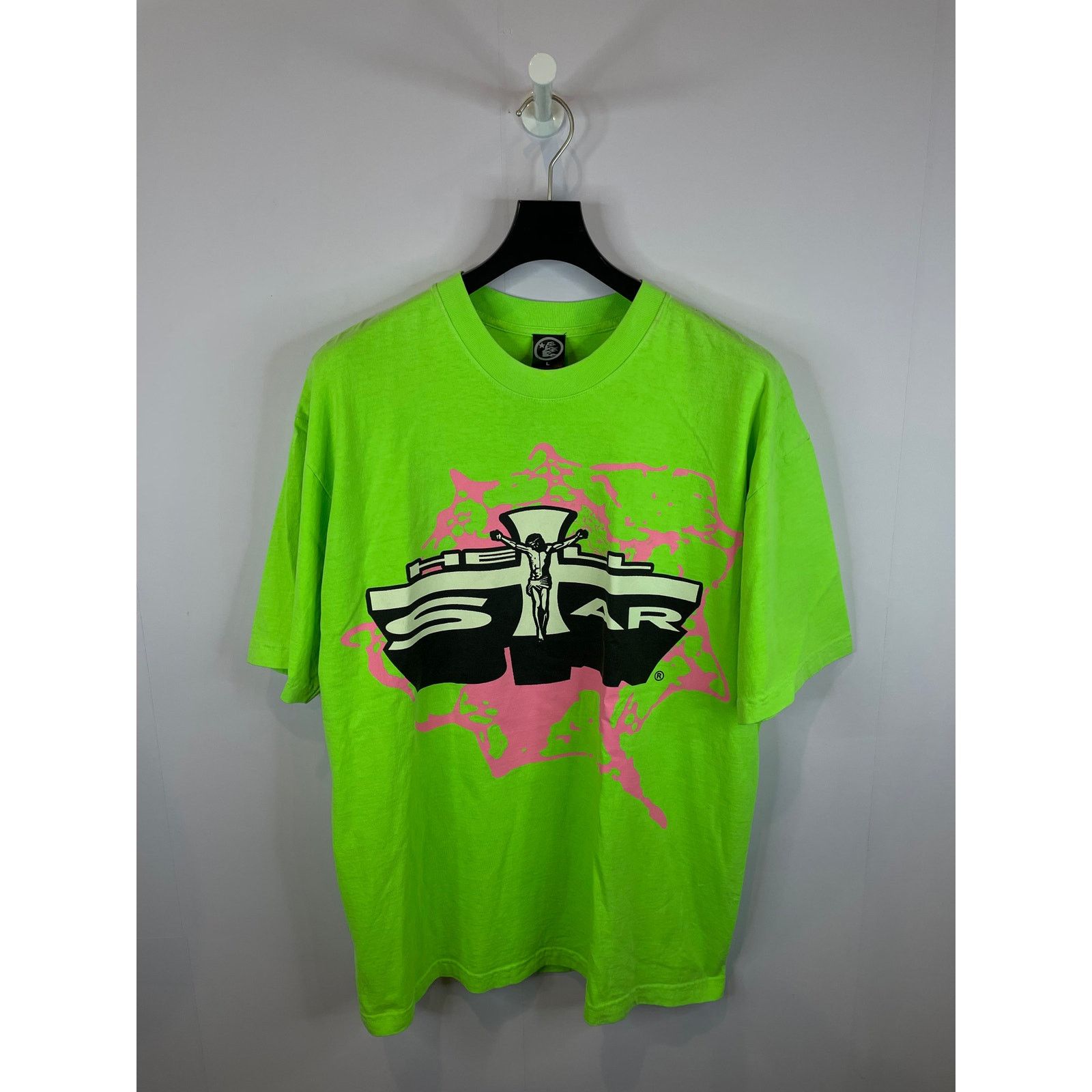 HELLSTAR Hellstar Tee Neon Jesus Used Large Size US L / EU 52-54 / 3 - 1 Thumbnail