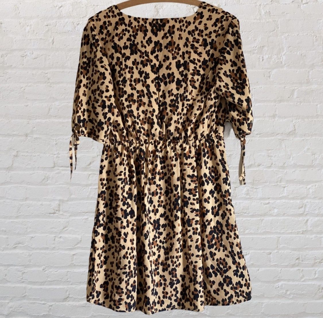 Other Q&A 3/4 SLEEVE LEOPARD ANIMAL PRINT DRESS Size M / US 6-8 / IT 42-44 - 10 Thumbnail