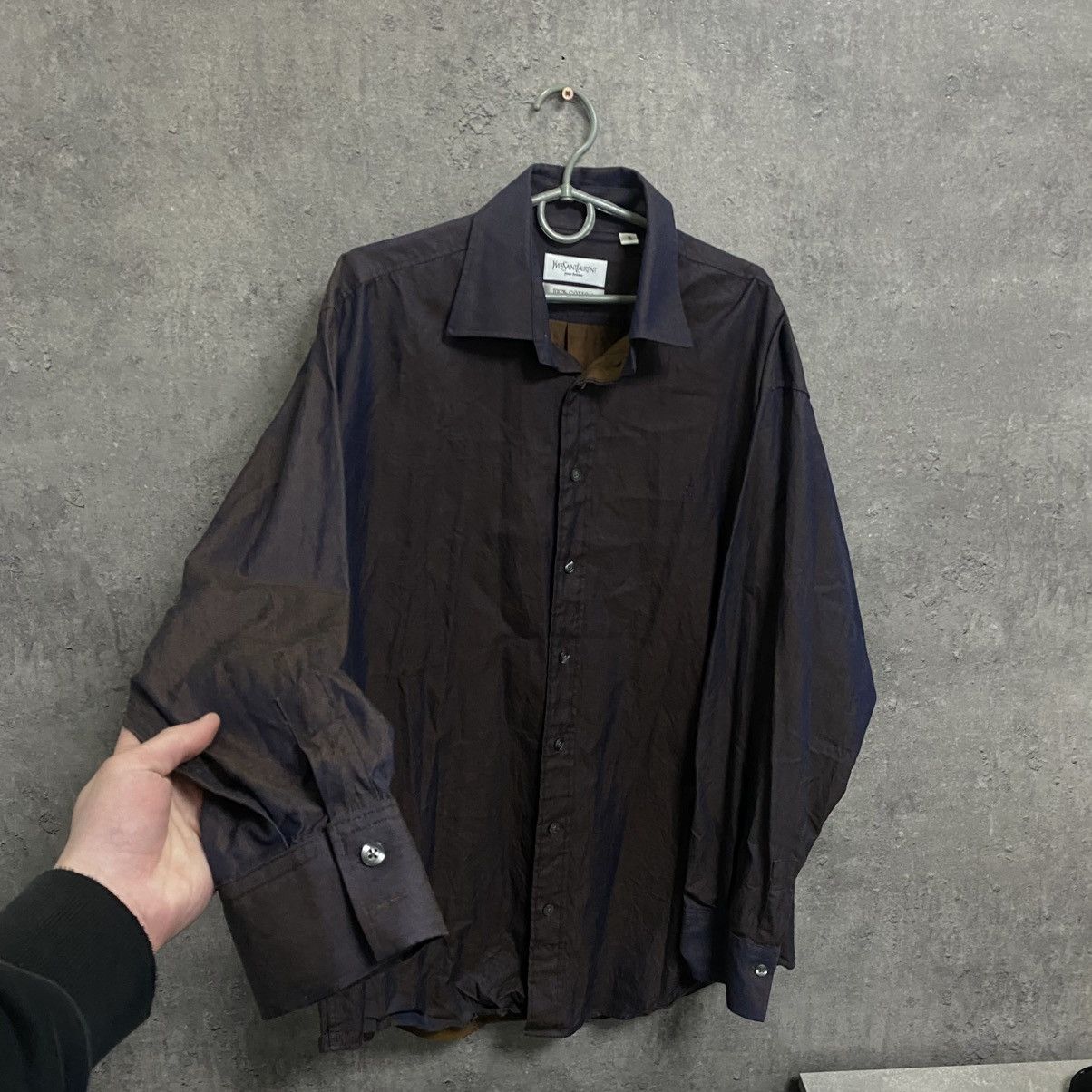 Yves Saint Laurent Vintage Yves Saint Laurent YSL Shirt Button Up Size US L / EU 52-54 / 3 - 2 Thumbnail
